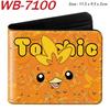 Pokemon Full Color Short Card Holder Folded Coin Purse Cute Pikachu Wallet 1pcs