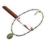 Retro Enamel Glaze Clavicle Necklace with Agate Beads