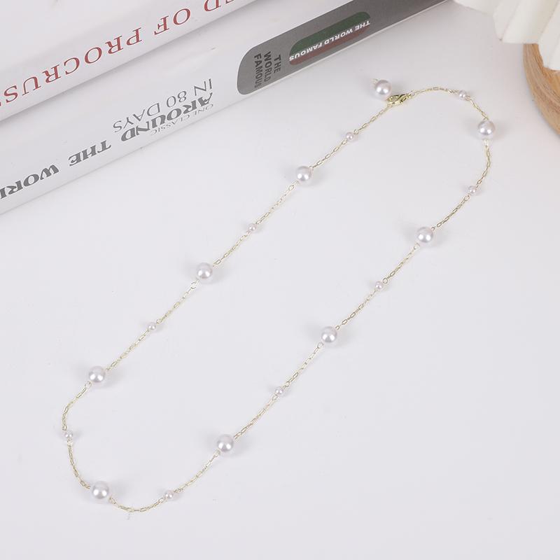 1pc Imitation Pearl Women's Necklace, Niche Light Luxury Necklace, Versatile, Adjustable Size Women's Necklace Gift