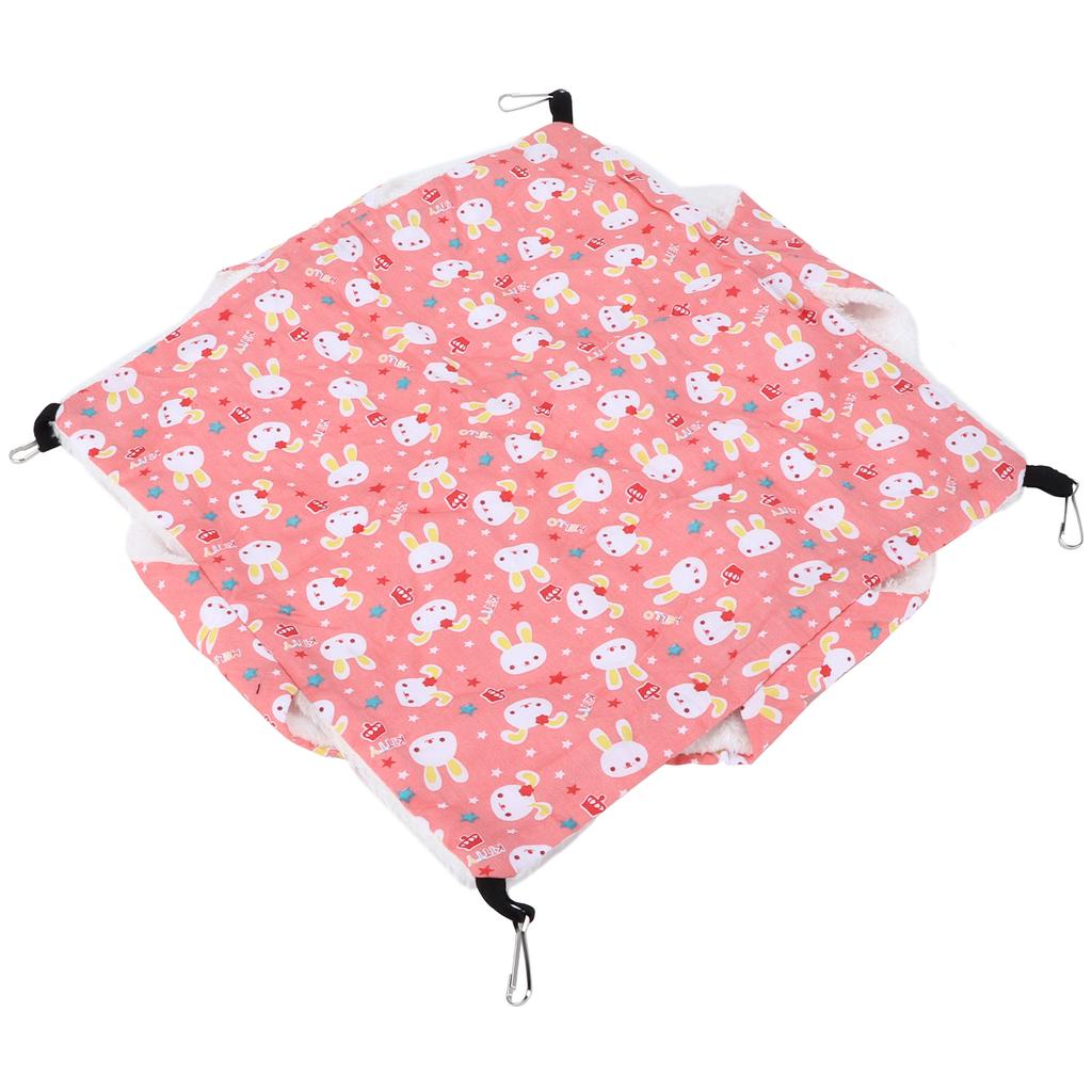 Haustier Warm Doppelschicht Hängematte Gute Luftdurchlässigkeit Hängender Eichhörnchen SchlafsackS Cartoon Rosa