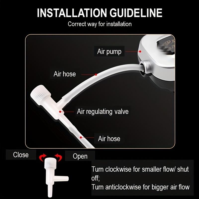 20pcs Aquarium Accessories, Aquarium Oxygen Pump Control Valve with Automatic Water Refill & Flow Regulation, Hose Connector