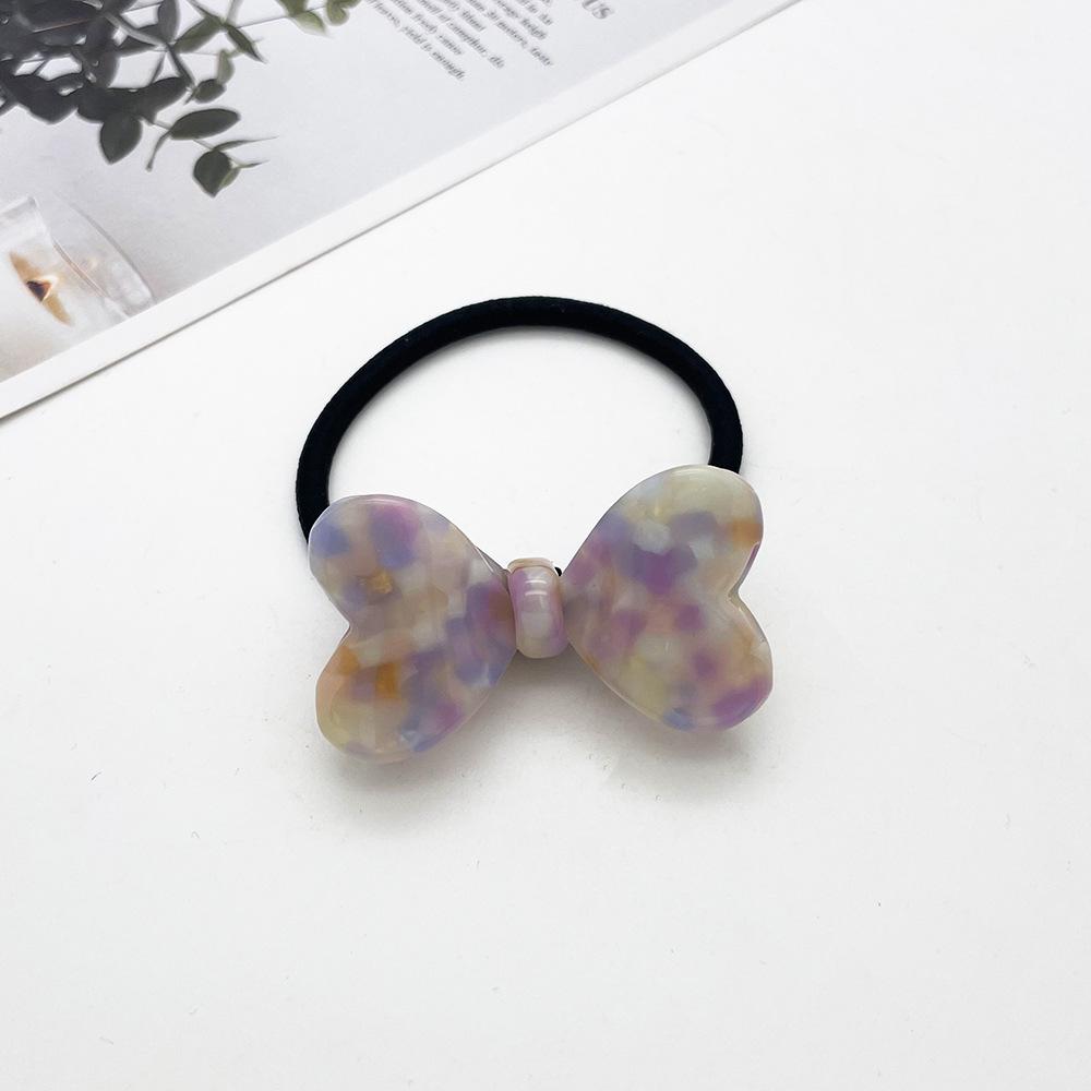 2026 Sweet Acetate Bow Hair Tie: High Elasticity, Damage-Free Styling Accessory