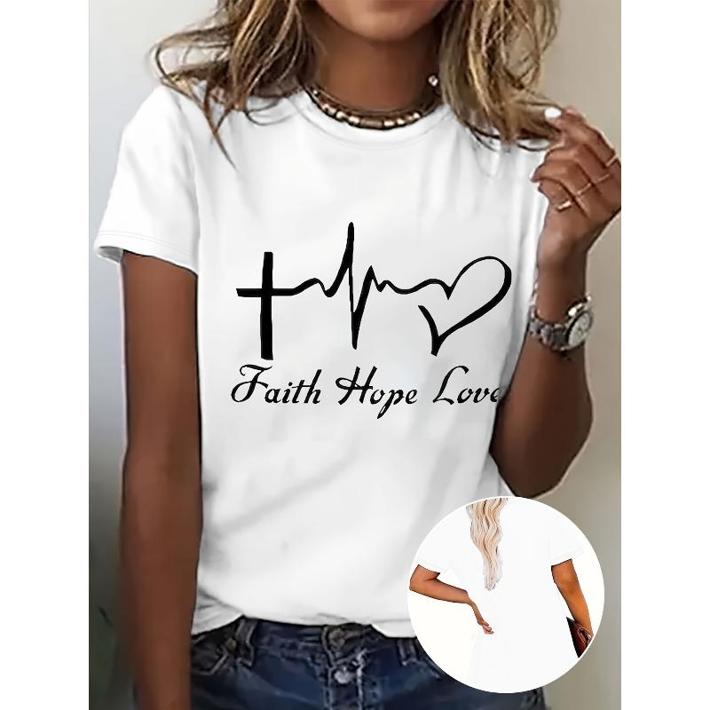 

Womens Oversized Round Neck Short Sleeve T Shirt Loose Fit Summer Casual Comfortable Layering Top 4XL білий
