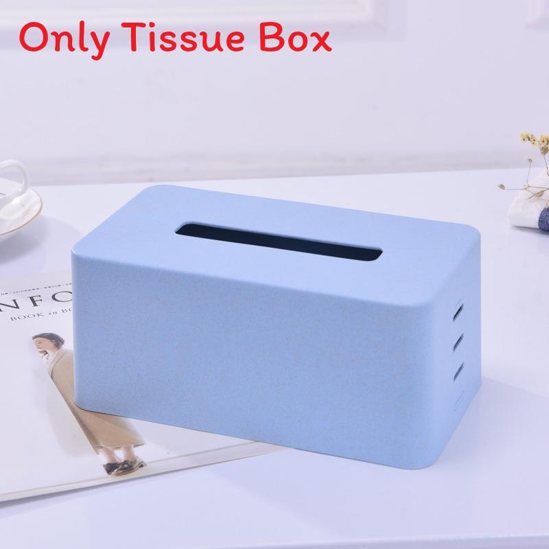 Material Degradable Macaron Color Step Stool Tissue Box For Car Home Bathroom Storage
