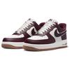 Nike Air Force 1 07 LV8 College Pack - Night Maroon Men Sneakers Red Sail Gum-Medium-Brown DQ7659-102