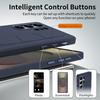 For Samsung Galaxy S24 Ultra Case Smart Key Invisible Wristband Kickstand PC+Silicone Phone Cover
