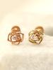 Minimalpiercing 14K Internal Mini Cubic Rose Labret Piercing