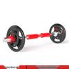 Yituo Rubberized Iron Barbell Set with Large Grip Plates