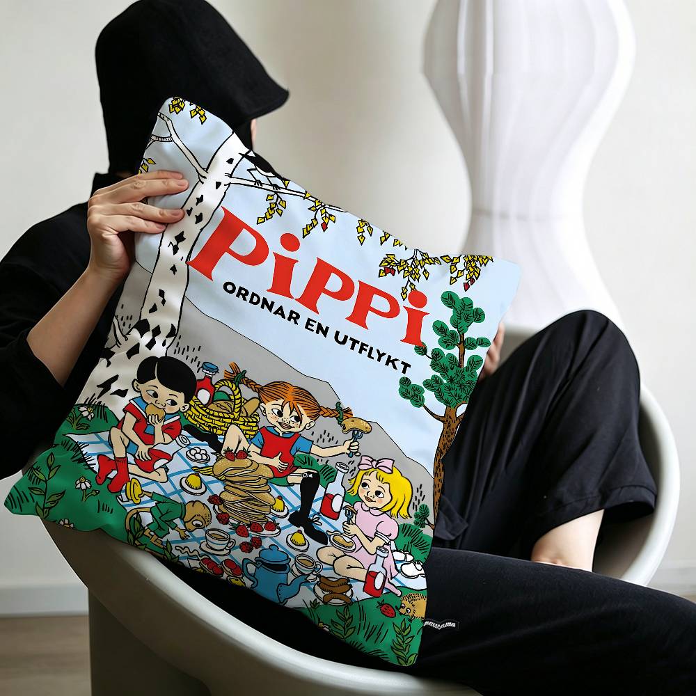 pPippi Longstocking Pillow Cover Design cushion Cover decor Holiday Decorati