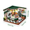Mini City Street View Coffee Shop Bar Hair Salon Blocks Bricks Creative 3D Puzzle Room Model Toys Friends Children Birthday Gift