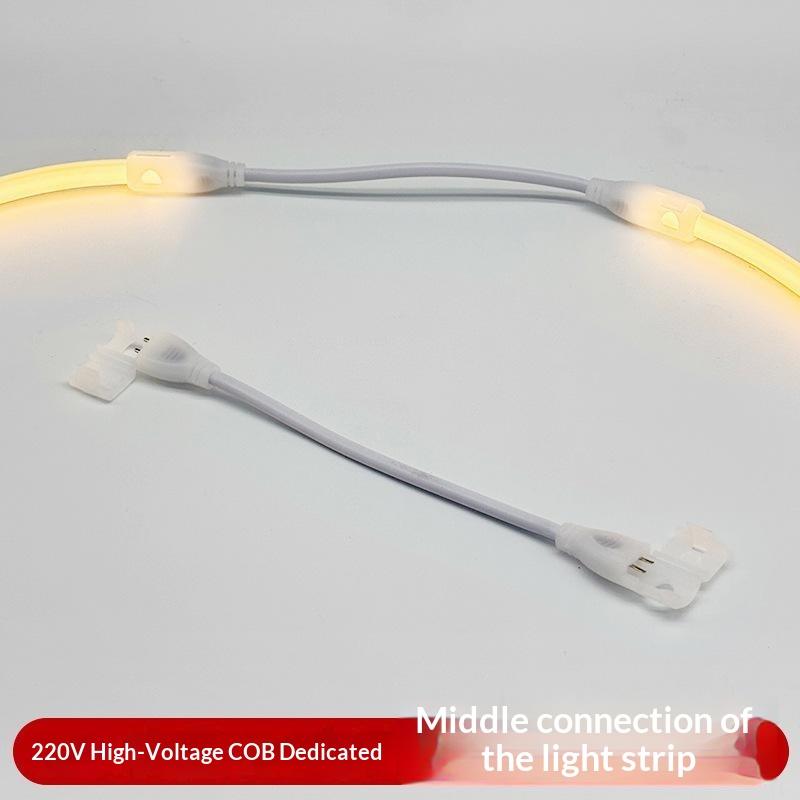 2/5Pcs 2Pin Cob Led Strip Connector Extension Wire Led Connectors For 220V Cob Tape Lights