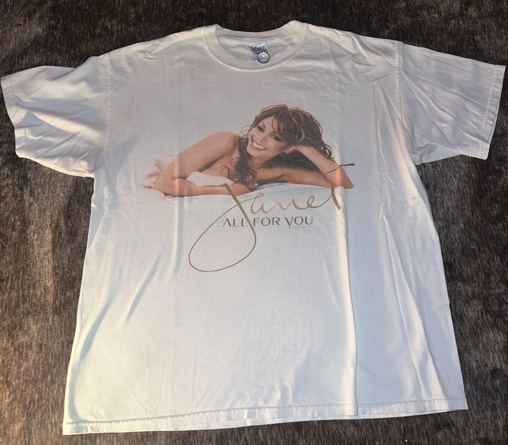 Футболка Janet Jackson All For You Унисекс Концертный Все Размеры LO376 Унисекс Футболка XXL