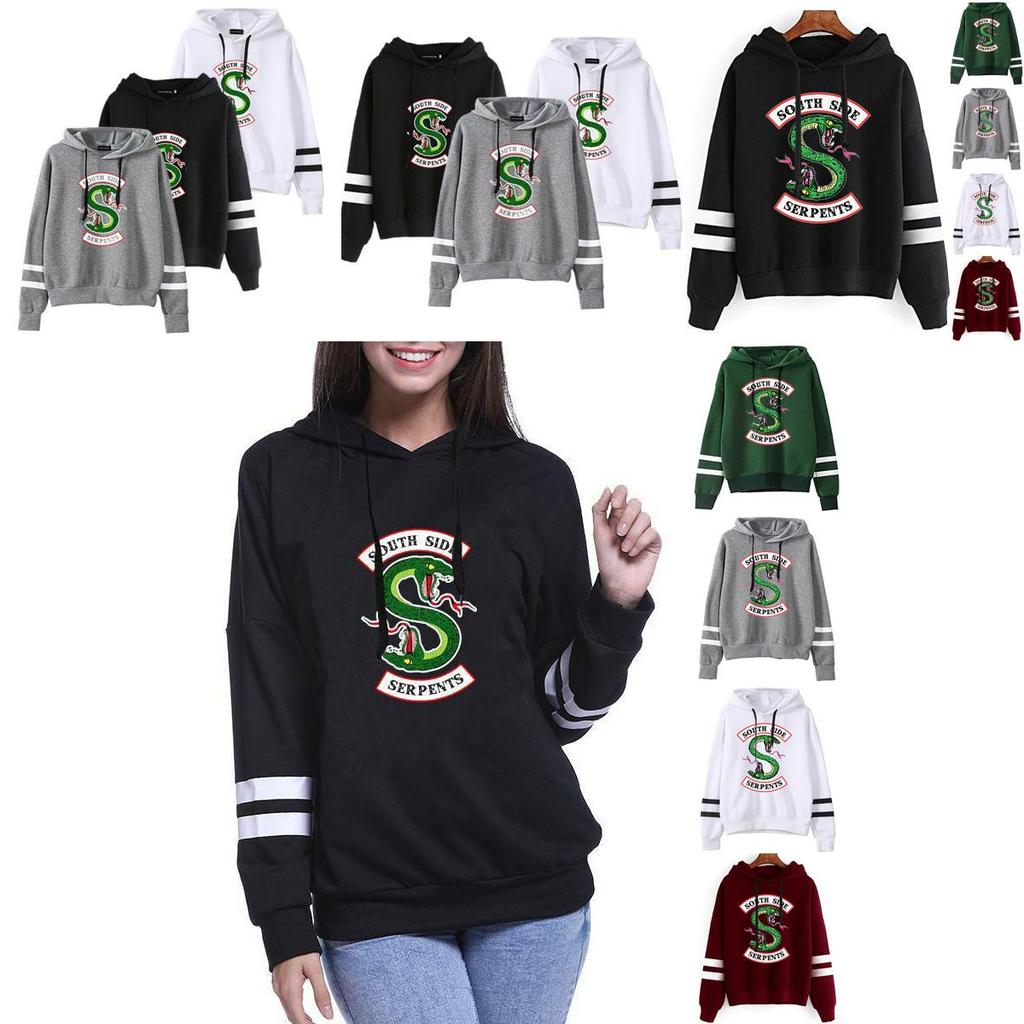 Serpents South Side Hoodie Riverdale Veronica Snake Gang Sweatshirt Top Pullover