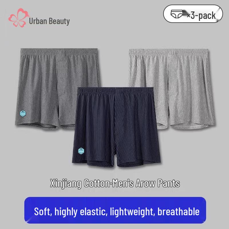 

Urban Beauty Men s Cotton Boxer Briefs 3-Pack 2XL