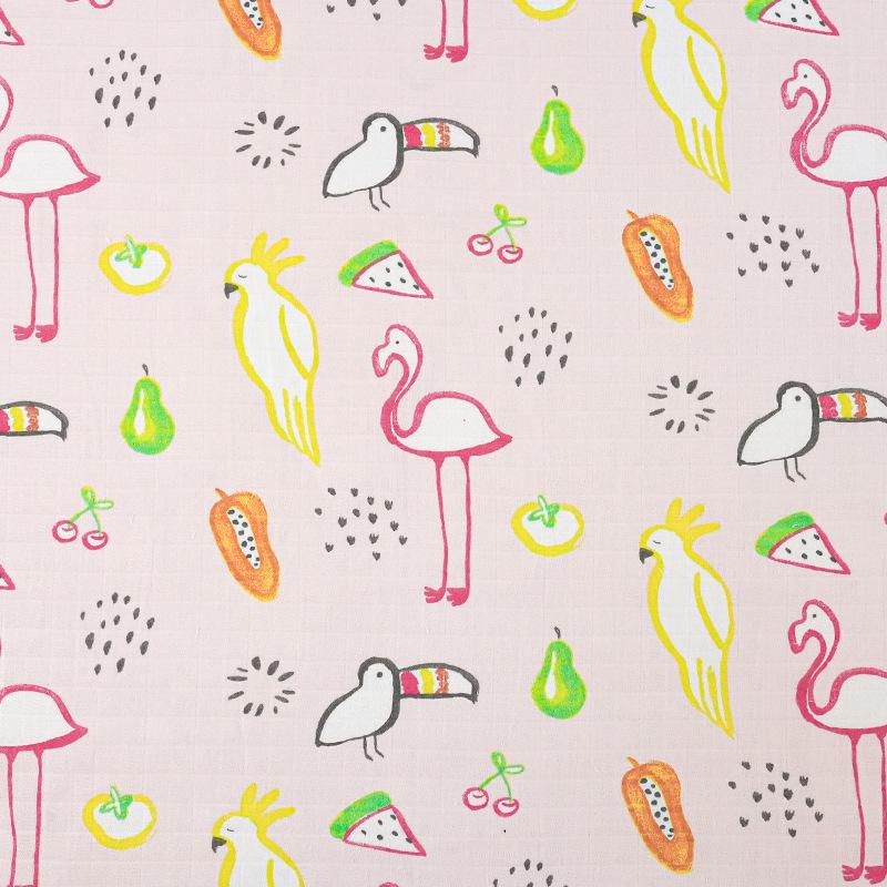 Baby Cotton Double-Layer Gauze Swaddle: Cartoon Towel Blanket & Sleepwear for Newborns - Spring/Summer