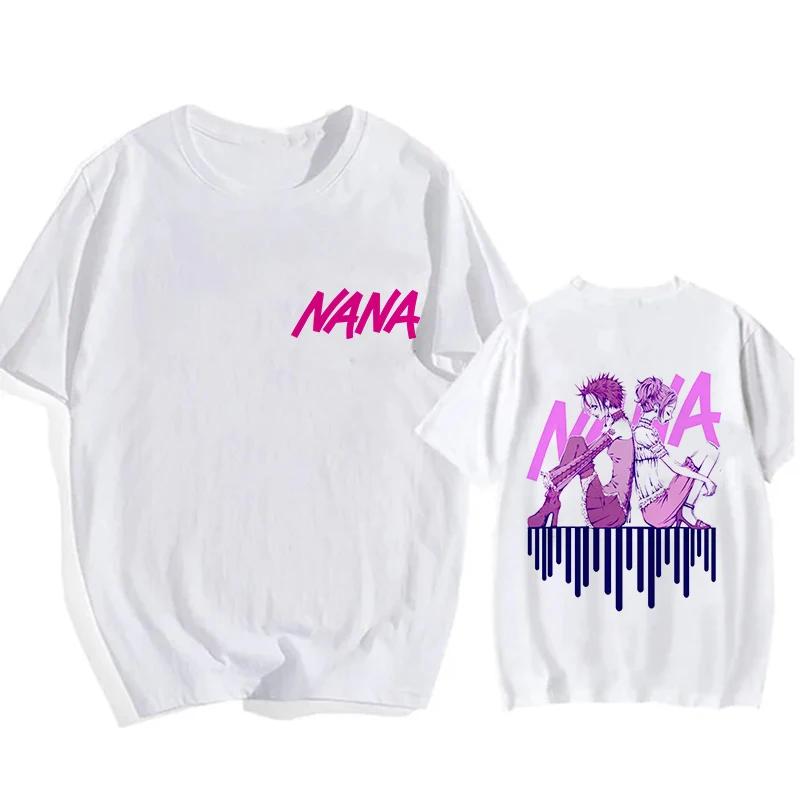 Nana Osaki Goth Manga T-Shirt Herren Damen Lustiges T-Shirt Schwarze Steine Grafik Tops Mode Hip Hop Y2k T-Shirt Streetwear Kleidung