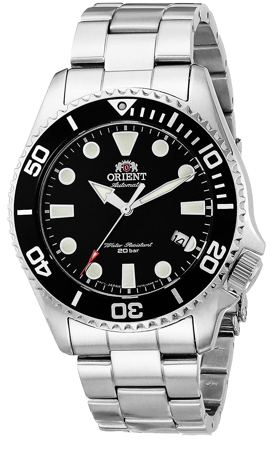 

Orient Men s Japanese Automatic Watch Stainless Steel Strap Silver 22 (Model: RA-AC0K01B10B)