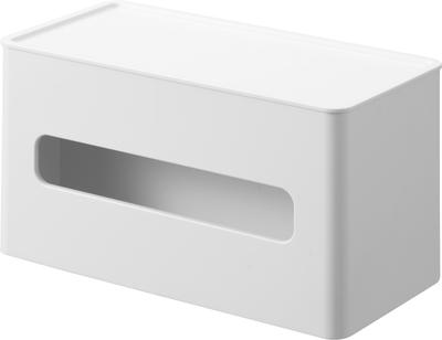 Yamazaki Tour Mouchoirs Compacts Lingettes Humides x D11 x Mouchoirs 2040 Double Face & Étui, Blanc, Env.. L21.7 H11.8cm, Support/Boîte,