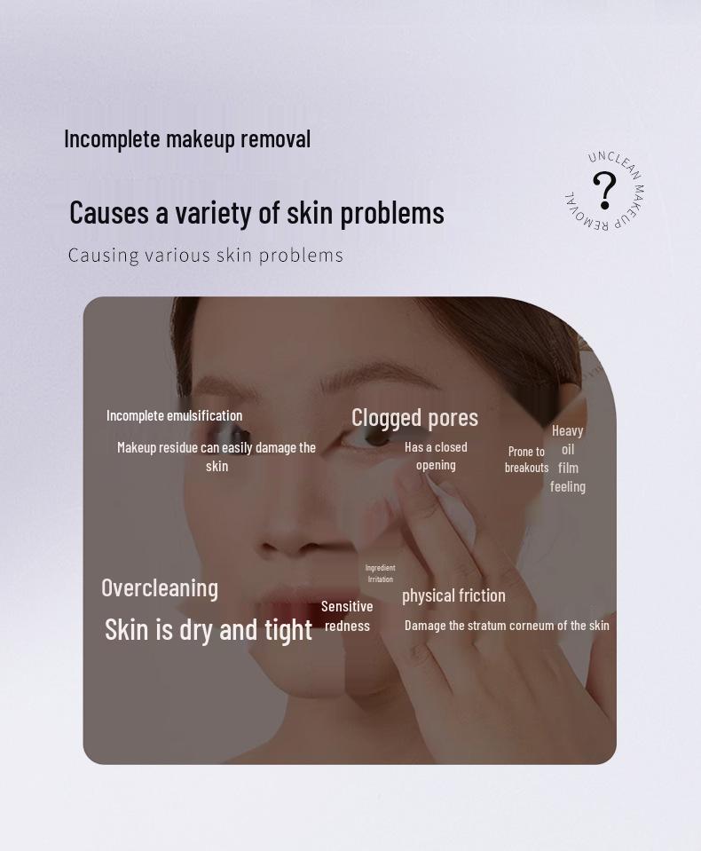 WODWOD Gentle 3-in-1 Makeup Remover Water for Face, Eyes, and Lips - Deep Cleansing and Non-Irritating.