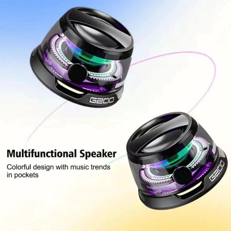 Magnetic Bluetooth Speaker Wireless Portable Mini Speaker With Rgb Color Light 5.3 Subwoofer Speaker