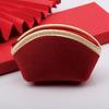 Jewelry Storage Bag Red Velvet Household Supplies Washable Ear Studs Necklace Ring Travel Bag Pretty Storage Washable