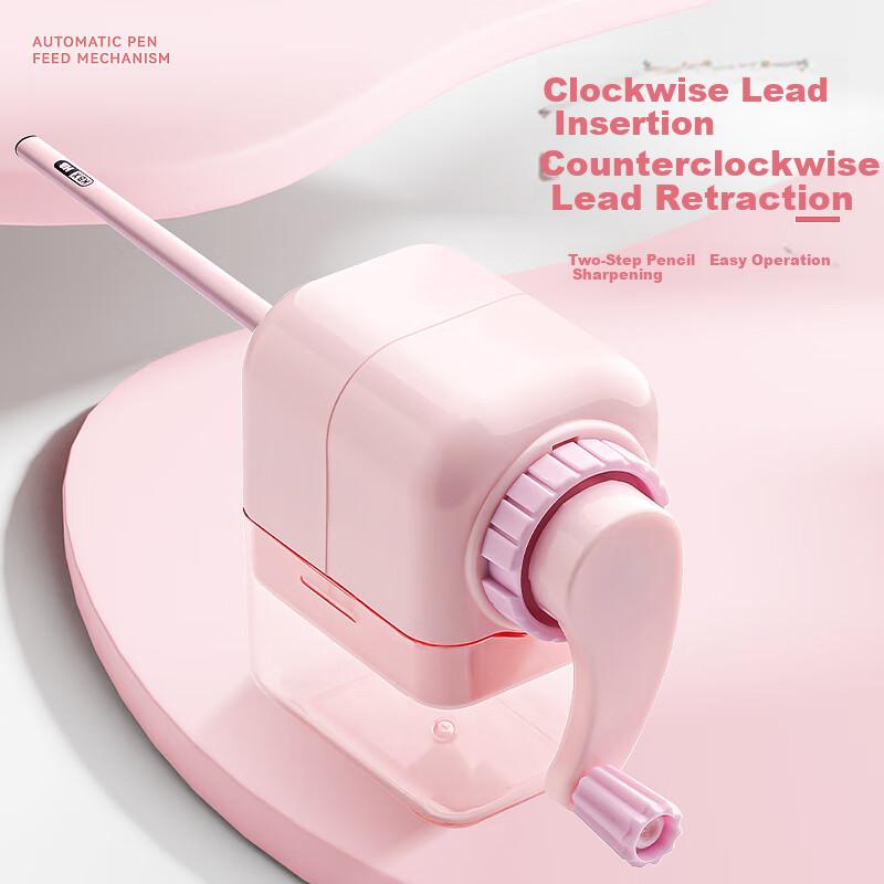 Kabaxiong Hand-Cranked Jelly Color Pencil Sharpener Automatic Feeding Children's Sharpener Capybara