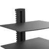 Floating Entertainment Center Shelf 2 Tier Strong Load Bearing Space Saving Wall Mount TV Shelf for Home