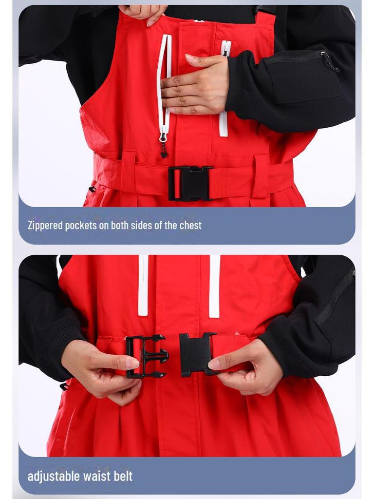 Unisex Professional Loose Fit Ski Pants: Windproof and Warm for Outdoor Sports.