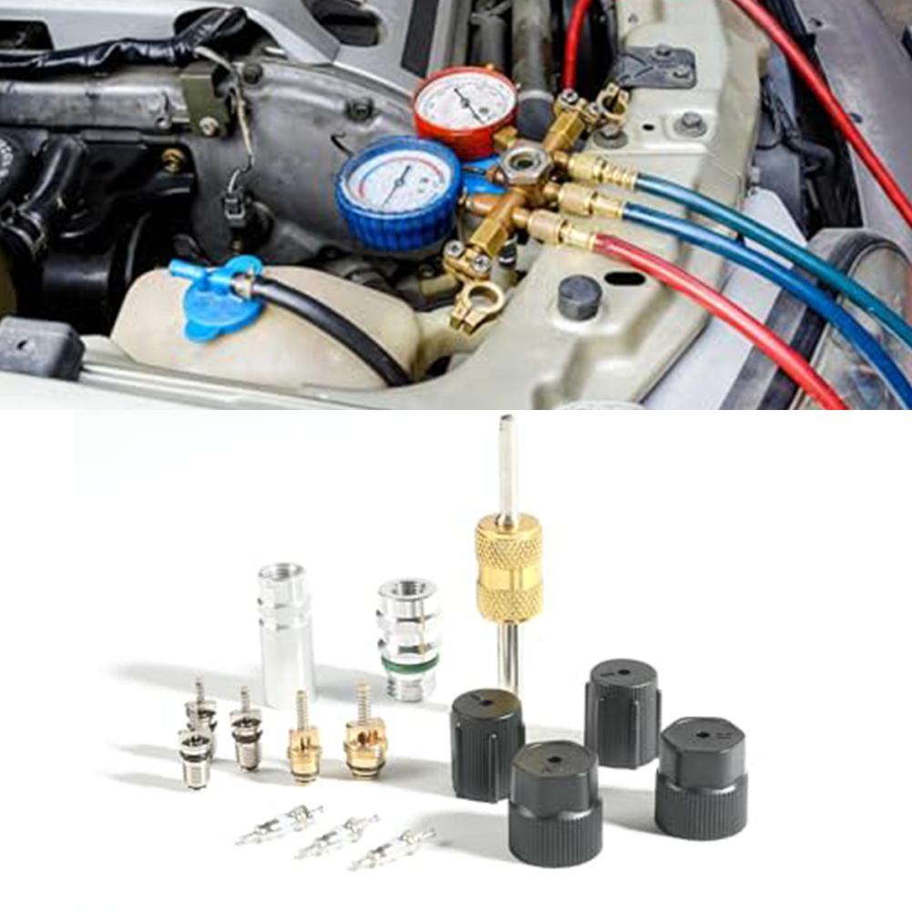 

R134A Car A/C Core Valves Automotive Air Conditioning Assortment Kit High-pressure Side A/C Service Valves For R12 R22 And R134 China Mainland