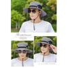 Men s Fisherman Hat   Outdoor Fishing Sunscreen Face Cover UV   Big Brim