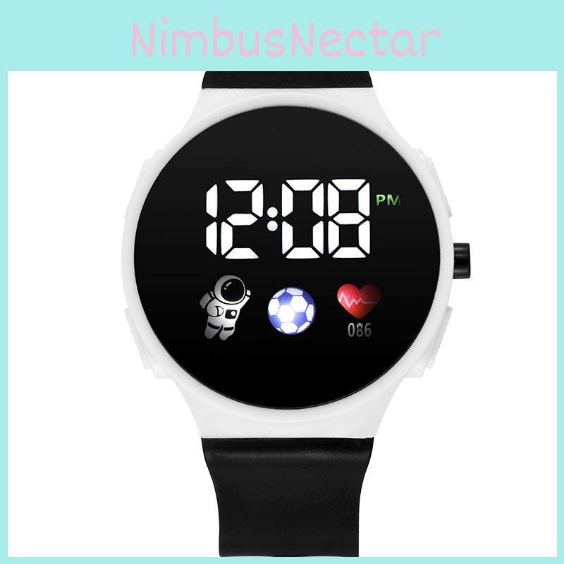 Popular And Stylish Round Electronic Watch For Children With Space Man Design High Tech And Trendy