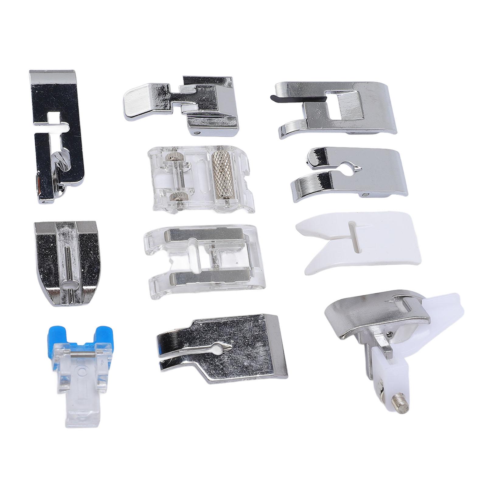 

11 шт. набор прижимных лапок комплект бытовых низких хвостовиков Snap On швейная машина запасные части аксессуары