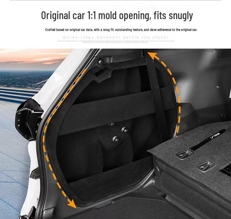 Sienna Spare Tire Trunk Storage Box - Sienna-Specific Flocked Organizer