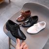 Children Boys Leather Shoes New Retro Fashion Non-slip Uniform Dress Shoes British Style Performance Kid Oxford Shoes Party