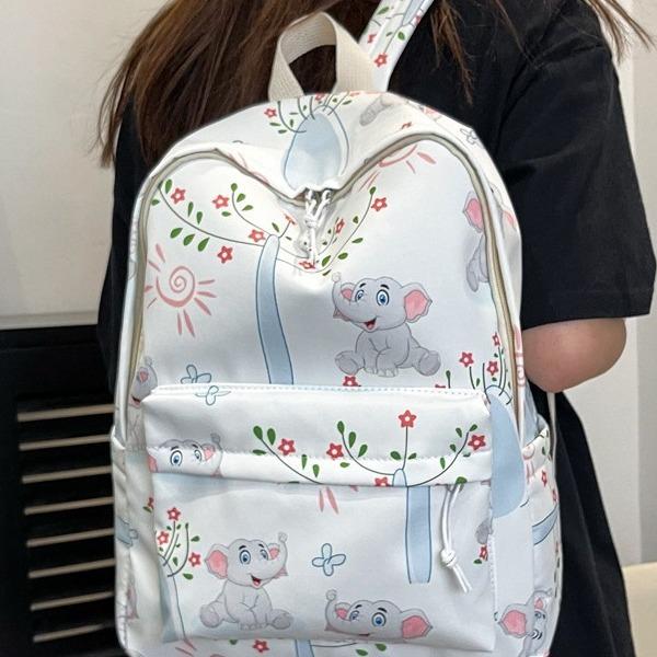 Schoolbag1011 school season summer new high print baby elephant pattern casual fashion backpack
