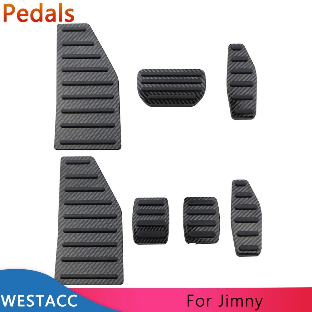 

Car Pedals Cover for Suzuki Jimny JB74 JB64 2022 Accelerator Fuel Brake Clutch Foot Rest Pedals Cover Accessories