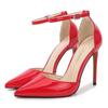 High Heels Pumps Fashion Red Black Heel D'Orsay Women Sandal Large Size 45 48 Spring Summer Office Party Shoes Female Hey Si Mey