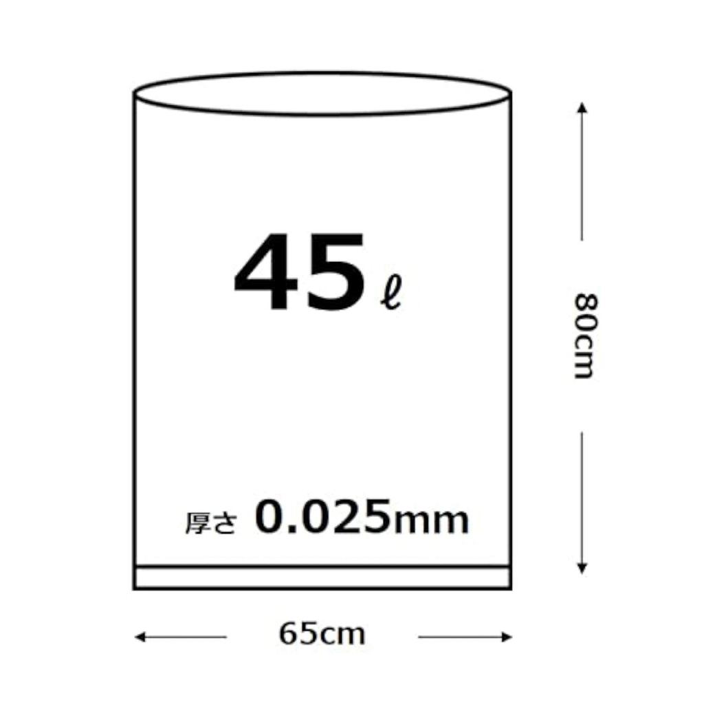 Oldi Garbage 200 Height 80cm x Width Made in Commercial Disaster Disaster Emergency Eco Mark Polybag Economy Bag, Black, 45L, pieces, 65cm, Japan,
