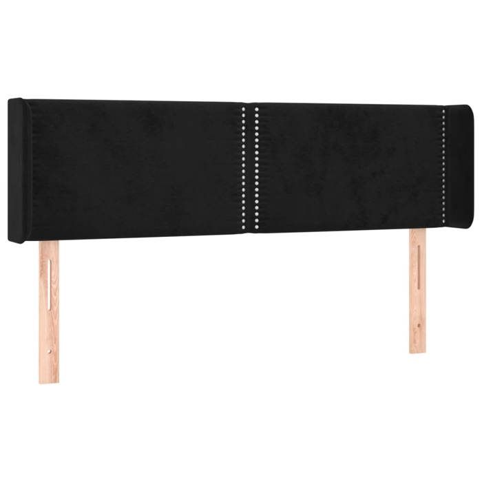 VidaXL Tête de Lit à LED Meuble de Chambre à Coucher Accessoire de Lit Double Tête de Cadre de Lit Intérieur Noir 3123146