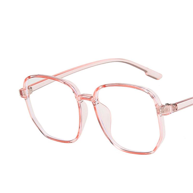 Oversized Blush Square Sunglasses Women Designer Gradient Color Glasses Irregular Polygon Frame Fashionable