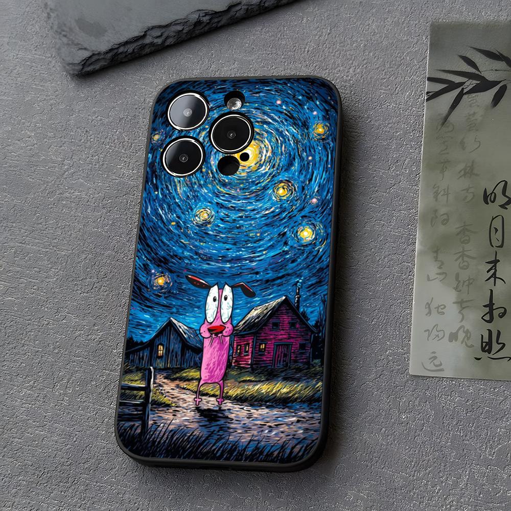 

Courage CowardlyS Dog Phone Case Funda For Iphone 13 17 16 11 15ProMax 14 12 Pro Xs Max Mini Xr X 7 8 6 6s Plus Covers iPhone 13 Pro