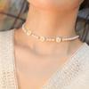 Simple natural freshwater millet pearl necklace, high-end design sense, small daisy collarbone chain, niche versatile neck chain