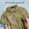 Zhuangji Men's 100% Cotton Business Casual Polo Shirt