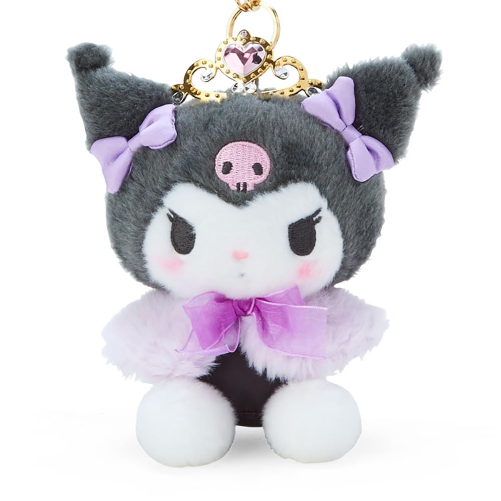 Sanrio Kuromi Mascot x 6 x 13 from the Tokimeku Tiara Character 947733 Holder, 10.5 cm, Series,