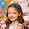 Meisjes Haarspeld Fonkelende Pailletten Stervormig Ontwerp Lichtgewicht Haarclip Eenvoudige Bediening met Eén Hand Stabiele Klem Antislip Haaraccessoire