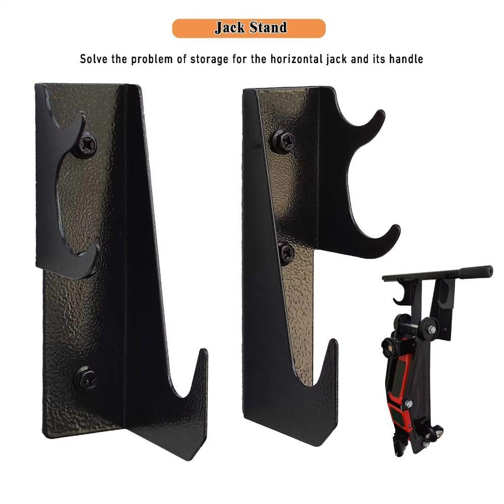 2pcs Double Hook Design Jack Storage Rack Universal Bracket Hydraulic Jack Stand  Car Truck