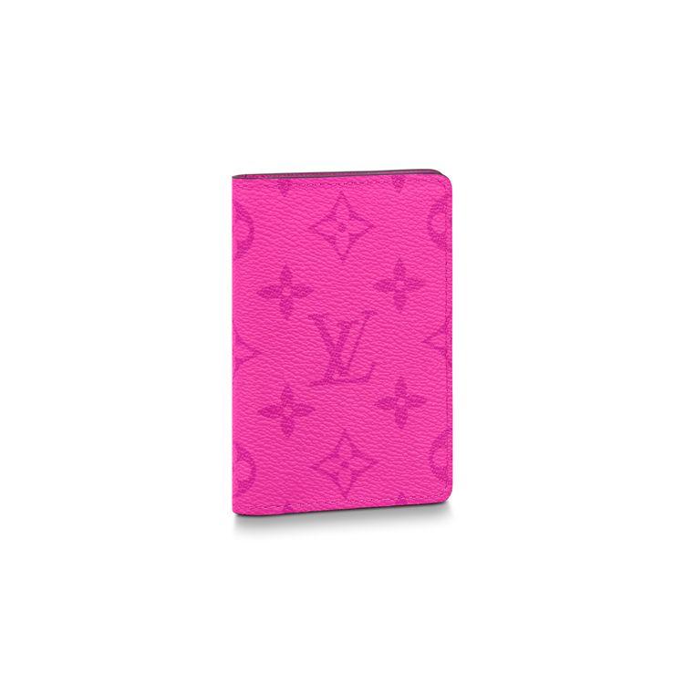 

Louis Vuitton Monogram Canvas Pocket Wallet Card Holder Regular Women wallets Magenta M30778 Gift Set(Basic Set+Box+Shopping Bag)