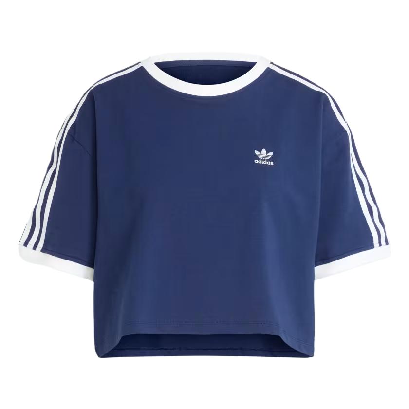 

New Adidas Originals Adicolor 3 Stripes Loose Crop Tee JC8151 A/XL