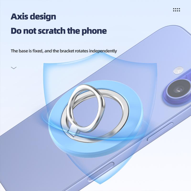 360° Magnetic Phone Ring Holder for MagSafe Kickstand Magnet Grip for iPhone 15 14 13 12 Pro Max Finger Ring Holder Stand