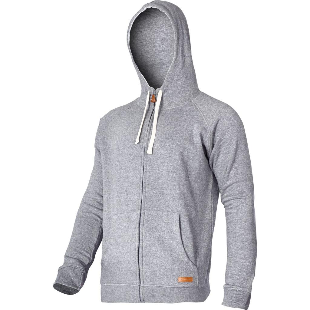 Hooded Sweatshirt with Zipper Gray, "2Xl", Ce, Lahti